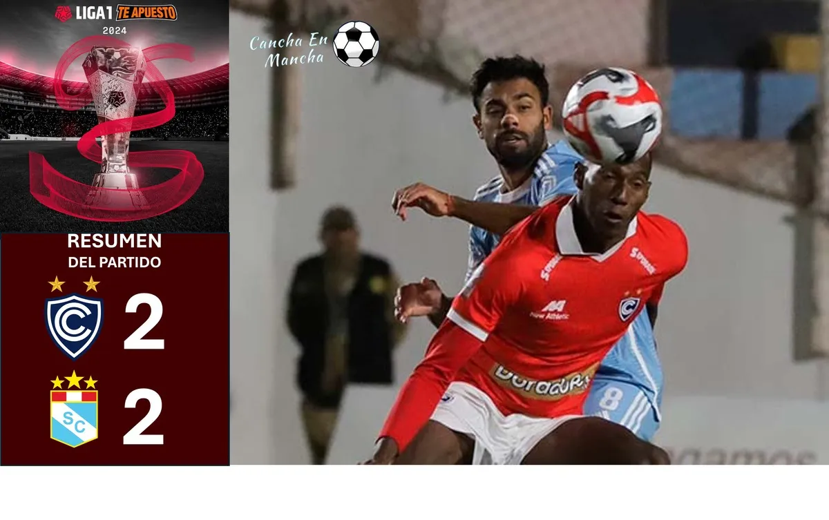 VIDEO RESUMEN: Cienciano y Cristal empataron 2-2 por el Torneo Apertura 2024