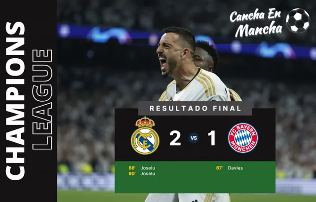 Real Madrid venció al Bayern Munich &#8211; Composición: Cancha en Mancha