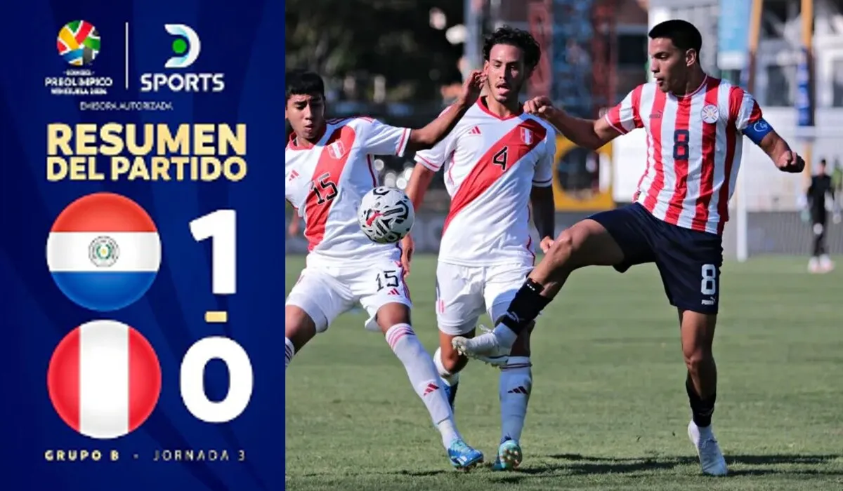 Perú cayó ante Paraguay 1-0 en el Preolímpico 2024: RESUMEN del encuentro VIDEO