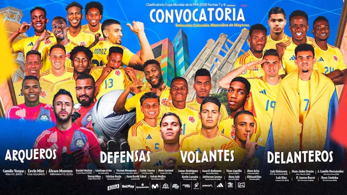 Artillería pesada: El PODEROSO ONCE de Colombia para enfrentar a Perú por las Eliminatorias al Mundial 2026