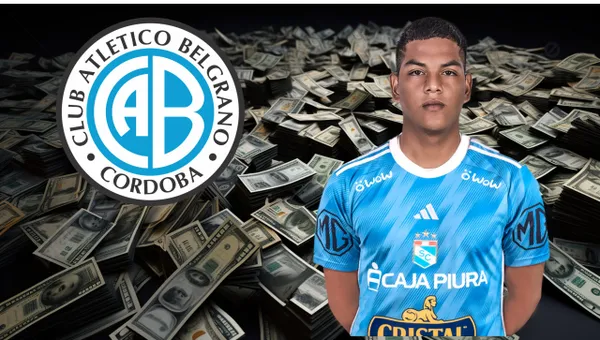 Sporting Cristal recibiría millonaria suma con la venta de Joao Grimaldo a Belgrano de Córdoba para el 2024