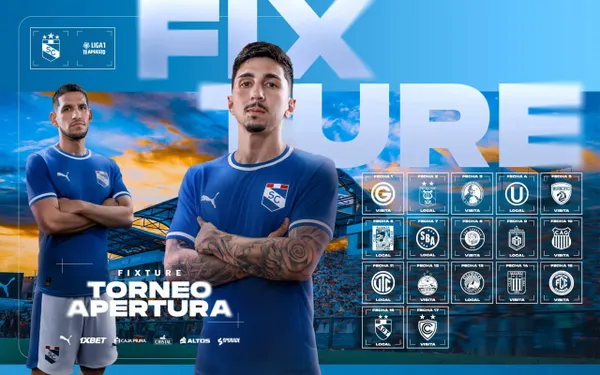 Fixture de Sporting Cristal en la Liga 1 2026: así será el camino celeste en el Torneo Apertura
