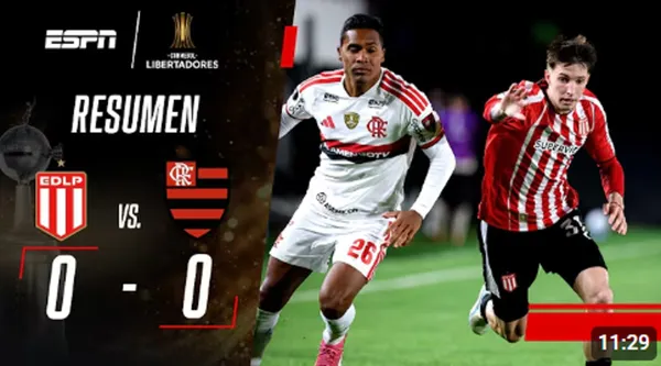 ¡Se define en Brasil! Estudiantes igualó con Flamengo en la semifinal de la Copa Libertadores 2026 – VIDEO