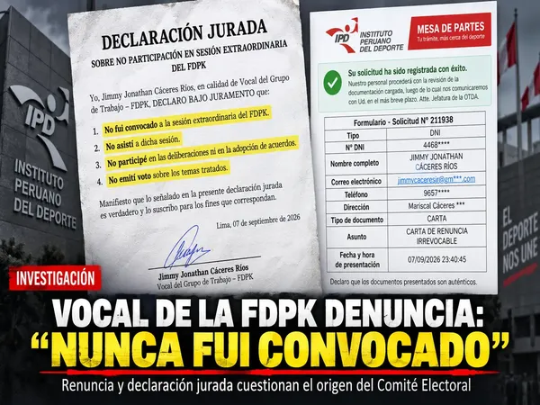 Karate peruano: vocal renuncia y cuestiona Comité Electoral