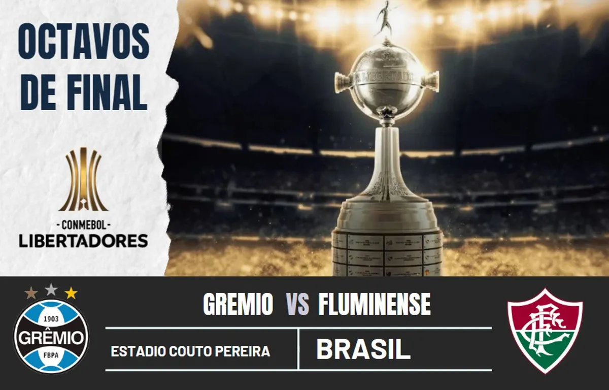 Gremio vs. Fluminense EN VIVO: Horarios y canales para ver los octavos de la Copa Libertadores 2024