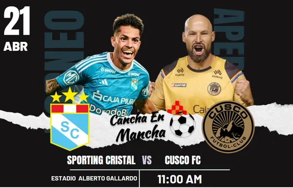 Sporting Cristal vs. Cusco FC EN VIVO: Dónde ver el encuentro por el Torneo Apertura 2024