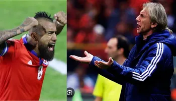 Srturo Vidal en contra de Ricardo Gareca en las eliminatorias 2026