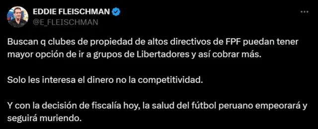 Eddie Fleischman &#8211; Fuente: X