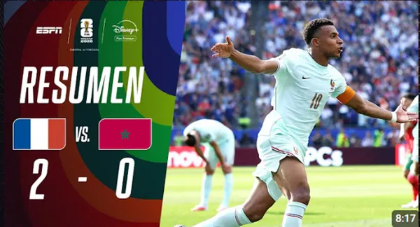 Francia venció 2-0 a Marruecos y avanzó a las semifinales del Mundial 2026 – VIDEO