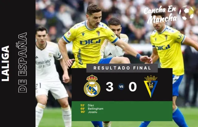 Real Madrid venció a Cádiz &#8211; Composición: Cancha en Mancha