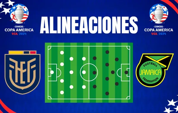 Alineaciones de Ecuador y Jamaica para el choque por la Copa América 2024