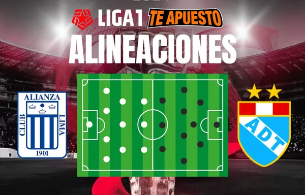 Alineaciones de Alianza Lima y ADT en el debut de Mariano Soso en el Torneo Clausura