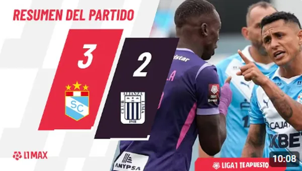 ¡Punta celeste! Sporting Cristal ganó 3-2 a Alianza Lima en el último minuto y es líder del Torneo Clausura 2026 – VIDEO