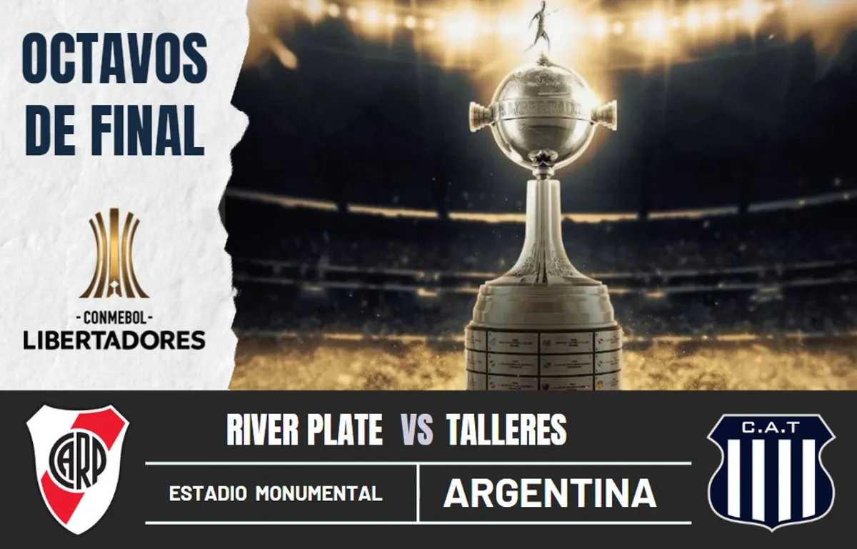 River Plate vs. Talleres EN VIVO: Horarios y canales para ver los octavos de la Copa Libertadores