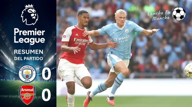 Manchester City empató con el Arsenal &#8211; Composición: Cancha en Mancha