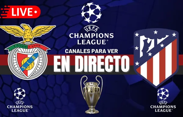 Benfica vs Atlético de Madrid por la UCL - Composición: Cancha en Mancha