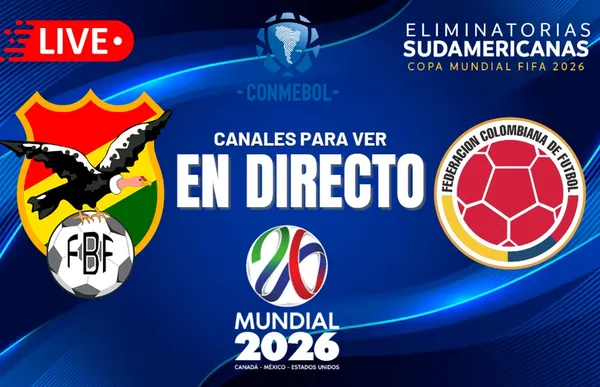 Bolivia se enfrenta a Colombia por las eliminatorias 2026