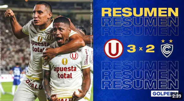 Universitario vs Cienciano 2025