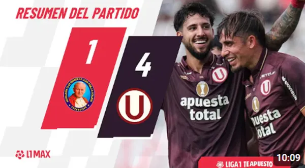 Universitario goleó a Juan Pablo en la fecha 13 Torneo Apertura 2026 – VIDEO