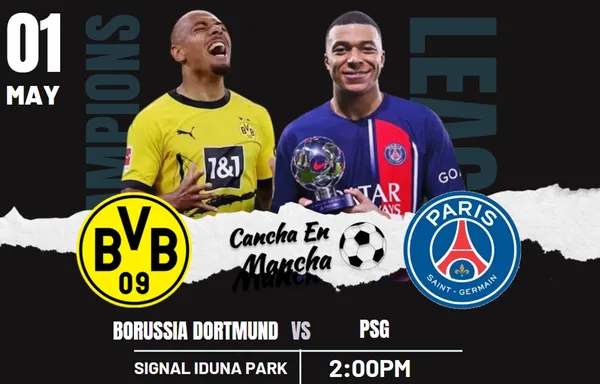 Borussia Dortmund vs. PSG EN VIVO: Dónde ver el encuentro por semifinal de la UEFA Champions League