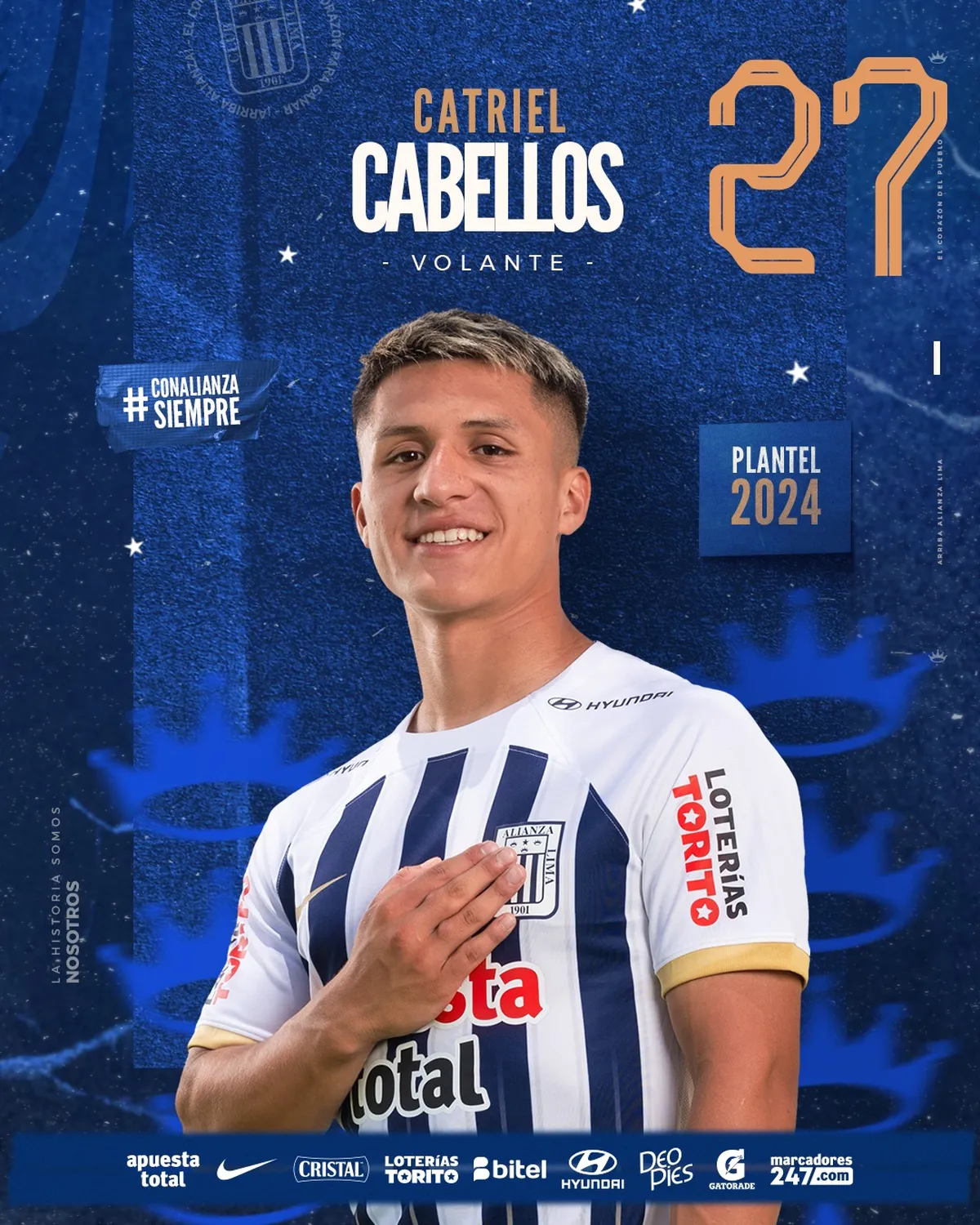 Catriel Cabellos expone las razones de su cambio de Racing a Alianza Lima.
