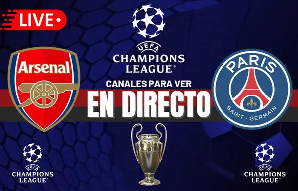 Arsenal vs PSG por la UCL 2024 - Composición: Cancha en Mancha