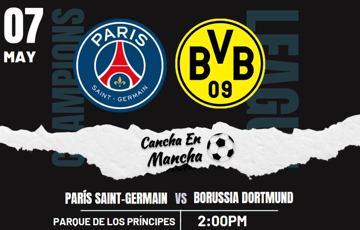 PSG vs. Borussia Dortmund EN VIVO: Dónde ver el encuentro por semifinal de la UEFA Champions League
