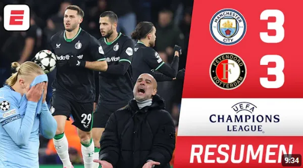 Manchester City vs Feyenoord 2024