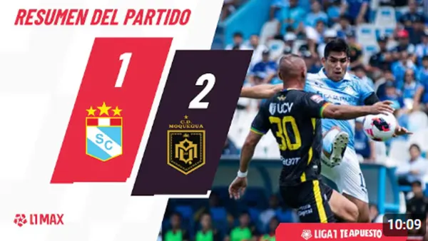 Se despide del apertura: Sporting Cristal cayó en casa frente a CD Moquegua – VIDEO