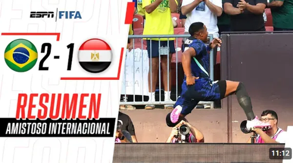 Va por el sexto: Brasil venció a Egipto y quedó listo para el Mundial 2026 – VIDEO