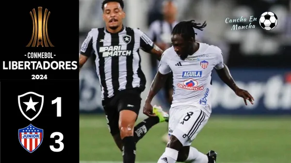 VIDEO RESUMEN: Botafogo tropezó de local ante Junior en su debut en la Copa Libertadores 2024
