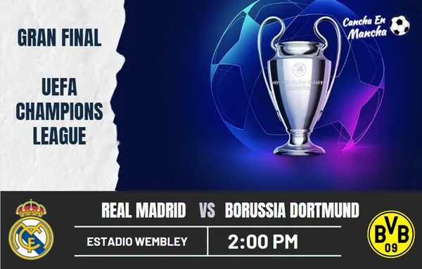 Real Madrid vs. Borussia Dortmund EN VIVO por la Final de la UEFA Champions League